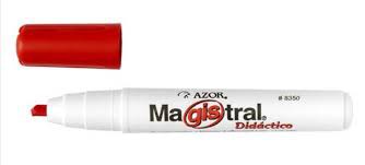 MARCADOR AZOR MAGISTRAL DIDACTICO ROJO